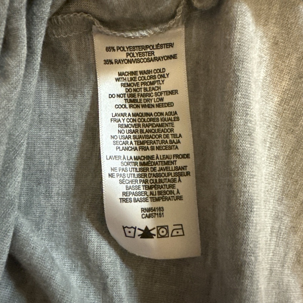 Calvin Klein Performance Women's Top Cut Sleeves Size 1X Gray - Picture 4 of 5